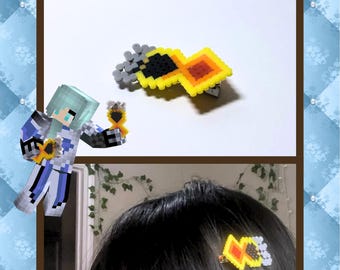 Katelyn The Fire Fist Aphmau MCD Diaries Handmade Hairclips | Personalized Barrettes Hairclip