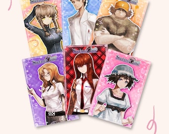 ¡Fototarjetas de Steins;Gate! Set de fototarjetas inspiradas en personajes de anime e ídolos del K-pop, tarjetas laminadas holográficas.