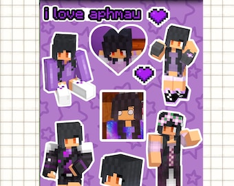 Aphmau Shalashaska Sticker Sheet | MCD Diaries/MyStreet 4x6 Vinyl Stickers
