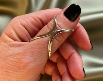 Sterling Silver Thumb Splint Ring - Adjustable Arthritis Support Jewelry
