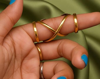 Adjustable Brass Finger Splint Rings, Arthritis & Trigger Finger Support