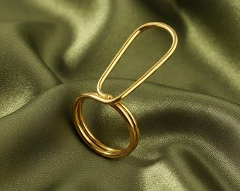 Adjustable Brass Arthritis Ring, Joint Support Splint, joint Jewelry
