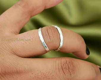Handmade Brass Finger Splint Ring, Arthritis Support