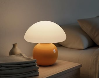 Mushroom Table Lamp – Cozy Ambient Light, Modern Minimalist Bedside Lamp, Warm Glow Home Decor