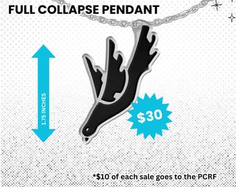 THURSDAY FULL COLLAPSE Stainless Steel + Enamel Pendant