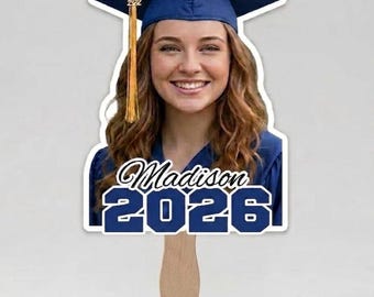 Graduation Fans, Customization Available, Class of 2026, Gift for Graduate