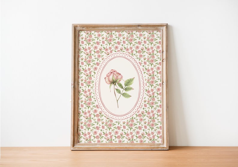 Bunny and Roses Nursery Art Set, Vintage Bunny Gallery Set of 2 ...
