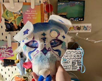 therian style aurora dog mask - handmade original!! - medium quality (mq)