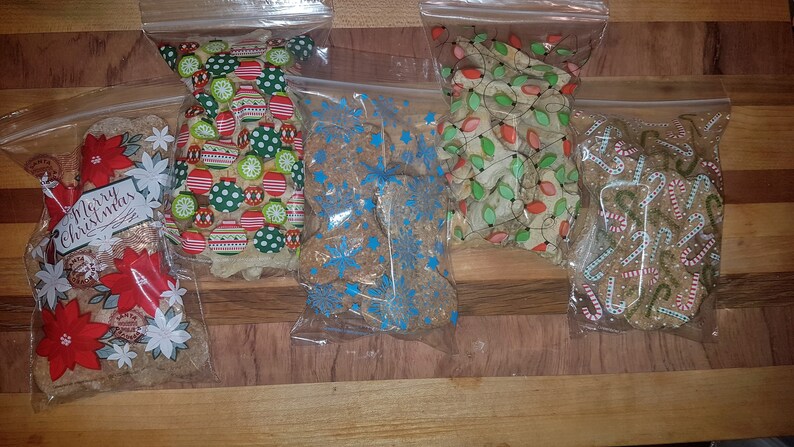 Holiday Dog Treat Multi-Pack. 5 Small Bags of Fresh Baked Dog Treats Wheat Free Available image 2