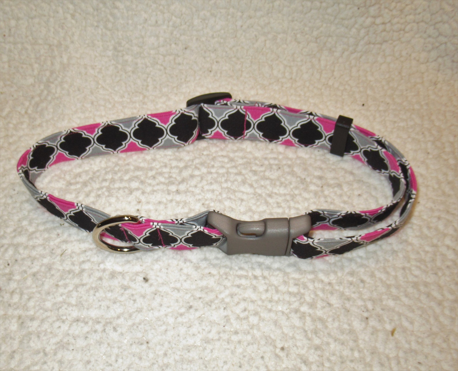 Custom Handmade Extra Large Quatrefoil Pattern Dog Collar Etsy Hong Kong