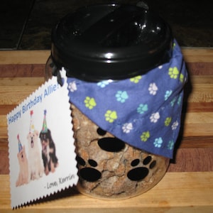 Homemade Treats Dog Gift Basket + Handmade Bandana