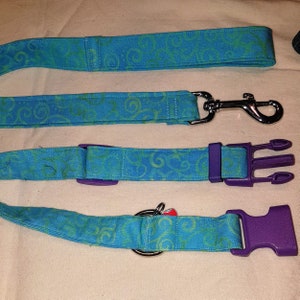 Matching Collar and Leash Set