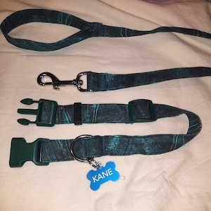 Matching Collar and Leash Set