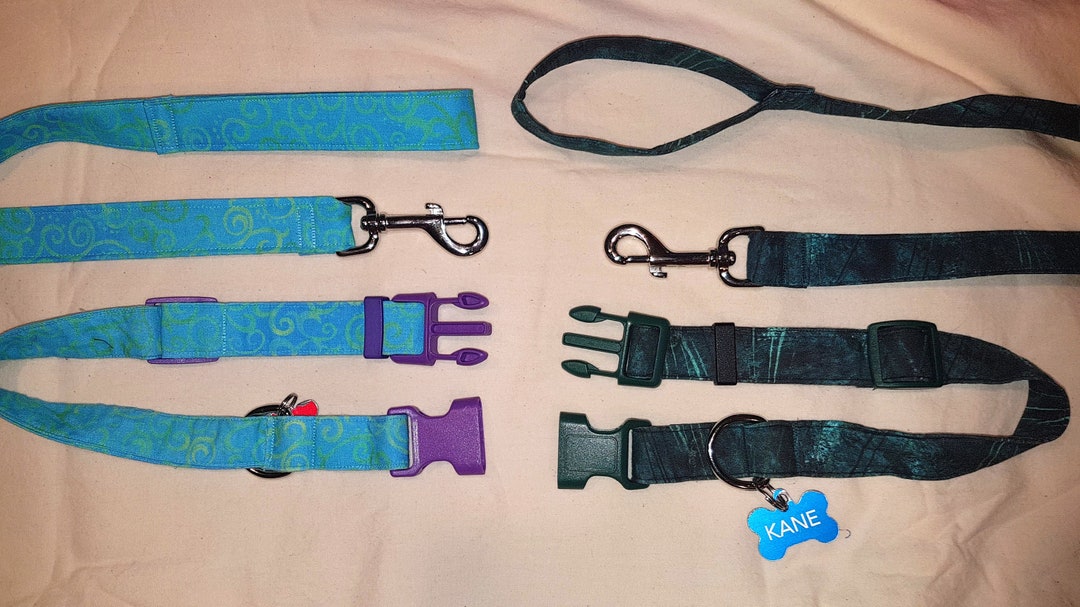 Matching Collar and Leash Set Etsy