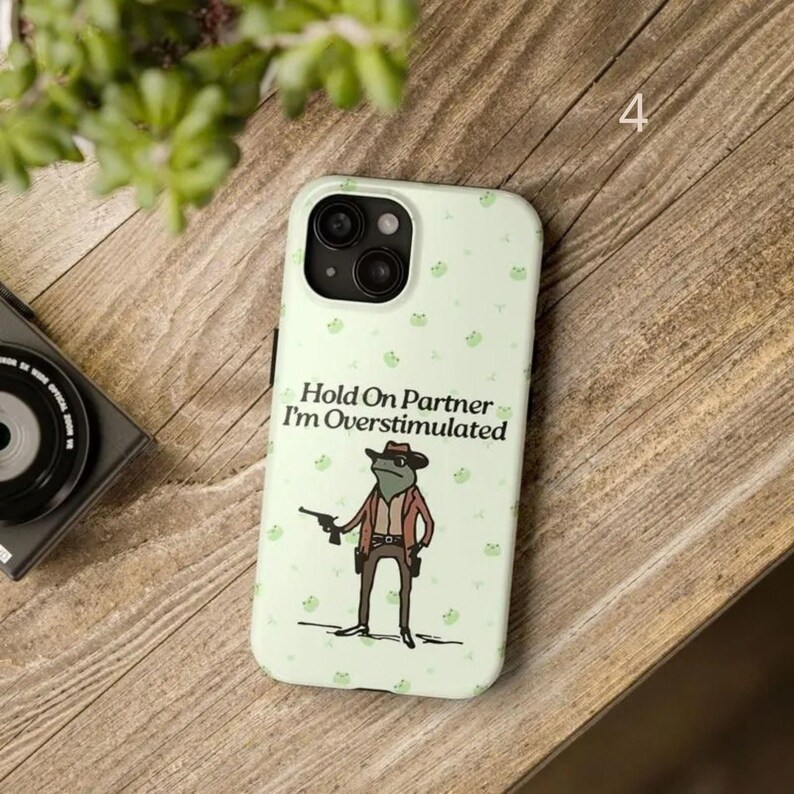 Frog Repeating Pattern Funny Frog Rubber Smartphone Case - Shockproof, Resistance, Durable ...