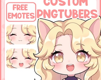 Custom PNGTuber Model – Personalized Chibi Avatar for Twitch & Discord (Made to Order)