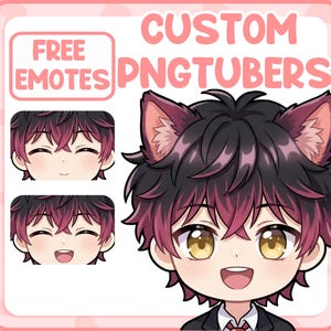 Custom PNGTuber Avatar Commission – Chibi VTuber Model for Twitch, Discord & Content Creators image 4
