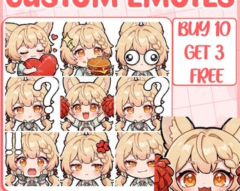 Custom Twitch Emotes | Personalized PNG Designs for Streamers
