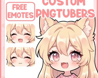 Encargo de avatar PNGTuber personalizado: modelo VTuber personalizado para Twitch y Discord (descarga digital)