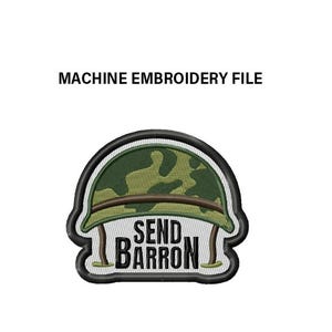 SEND BARRON Patch Machine Embroidery FILE