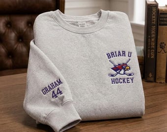 Sudadera personalizada bordada de Briar University, camiseta de Briar U, camiseta de la serie Off Campus, camiseta estilo camiseta de hockey, Graham 44, regalo para amantes de los libros