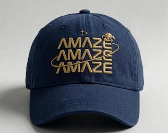 Embroidered Amaze Amaze Amaze Dad Hat, Project Hail Mary Inspired Hat, Rocky Sci Fi Book Lover Gift