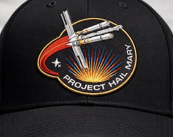 Project Hail Mary Embroidered Hat, Sci-Fi Book Inspired Baseball Cap, Space Nerd Gift, Andy Weir Fan Cap, Minimalist Dad Hat