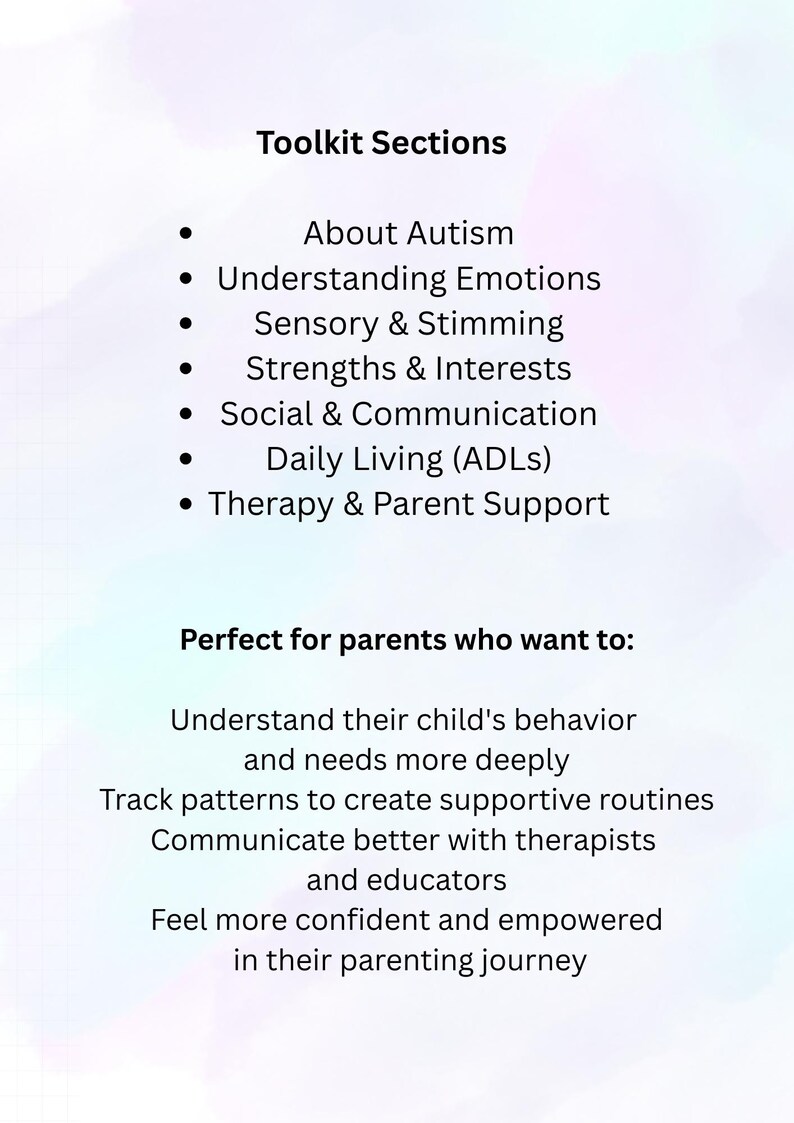 Autism Parent Toolkit - Printable & Digital Planner for Goodnotes ...