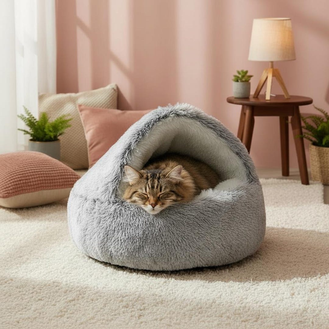 Thumbnail for Cat Bed For Anxious Cats With Calming Pheromones