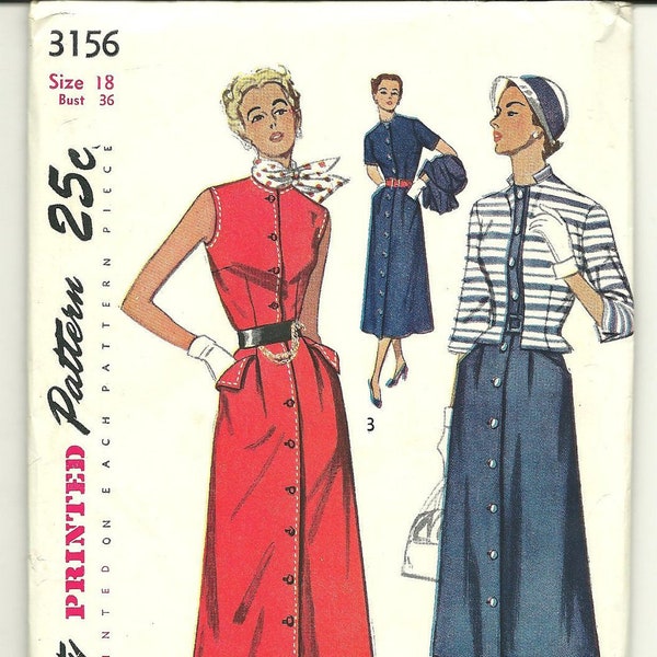 1950s Dress Pattern - Etsy