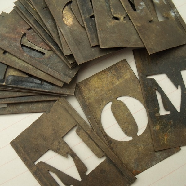 Brass Alphabet Letters Etsy