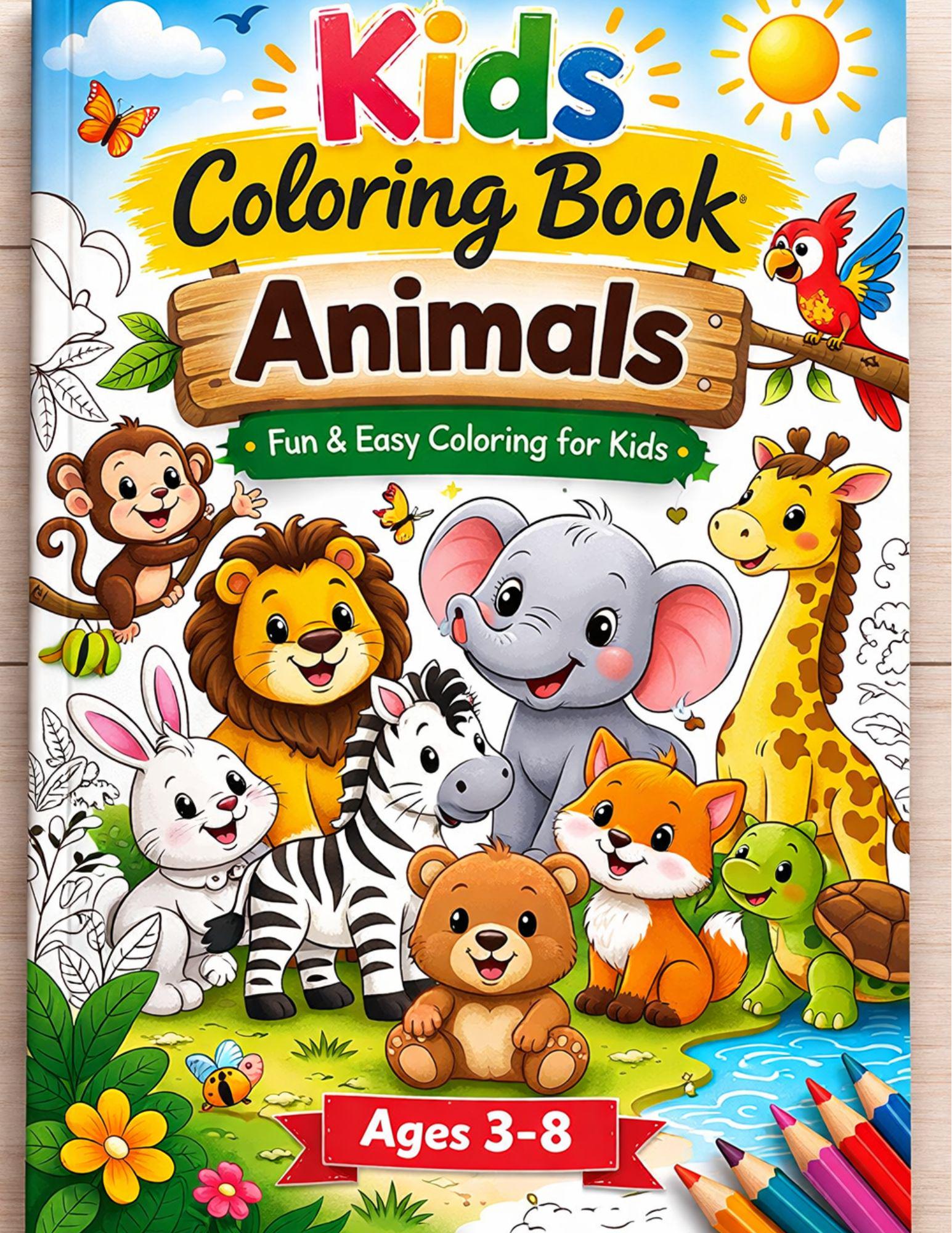 Coloring Book for Kids: 50 Fun & Creative Pages for Boys and Girls - Etsy
