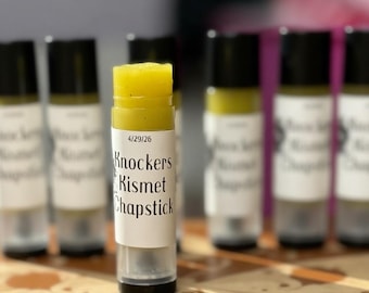 Knockers Kismet Chapstick / Balsamo labbra biologico al burro di karité e cera d'api / A base di erbe / Balsamo labbra naturale e lenitivo / Senza glutine / Idrata e nutre