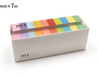 Buntes mt Washi Tape aus festem Set - Easy Tear, Ablösbarer Kleber