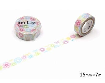 Spirograph Pattern mt ex Washi Tape - Japanisches Dekoratives Papier, 15 mm