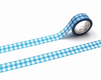 mt Washi Tape 1P Ichimatsu Gingham Karo Blau