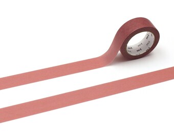 Washi Masking Tape: Red Paper Roll for Journaling (15mm x 7m)