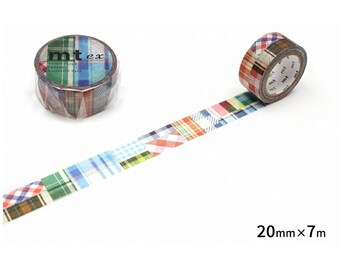 Colorful MT Washi Tape: Japanese Paper, 20mm x 7m Roll
