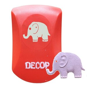 Craft Paper Punch, 3D Embossed by DECOP, Elephant