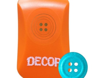 Craft Paper Punch, 3D Embossed by DECOP, Button 19mm