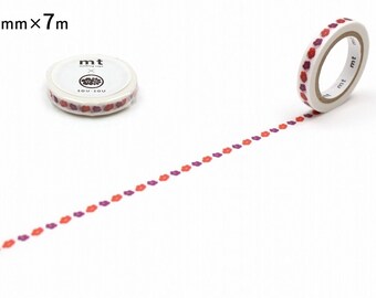 mt x sousou Japanisches Washi Tape, Hanatsubaki Blumenmuster (7 m Rolle)