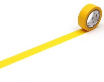 MT Washi Tape: Yellow Masking Paper - Easy Tear, Removable