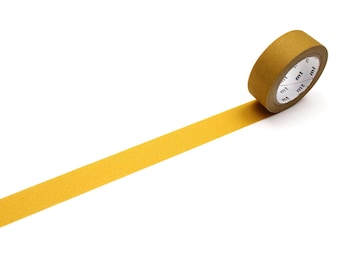 mt Washi Tape, matt senfgelb (15 mm x 7 m Rolle)
