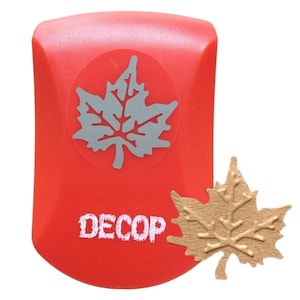 Craft Paper Punch, 3D Embossed by DECOP, Maple Leaf