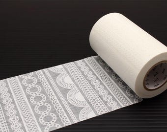 Japanisches mt Casa Washi Tape: Weißes Spitzendesign - Abnehmbar und Wiederverwendbar