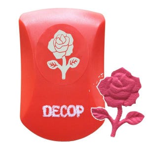 Craft Paper Punch, 3D Embossed by DECOP, Elegant Rose