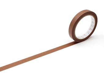 Washi Tape by mt: Brown Japanese Paper - Strong Adhesive, Easy Tear
