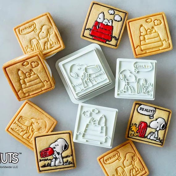 Snoopy Cookie Mold: Licensed Peanuts Clay Cutter Set (3 Designs)