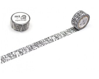 Animal Pattern mt Washi Tape: Cats and Paw Prints, 20mm Wide