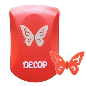 Craft Paper Punch, 3D Embossed by DECOP, Butterfly 1